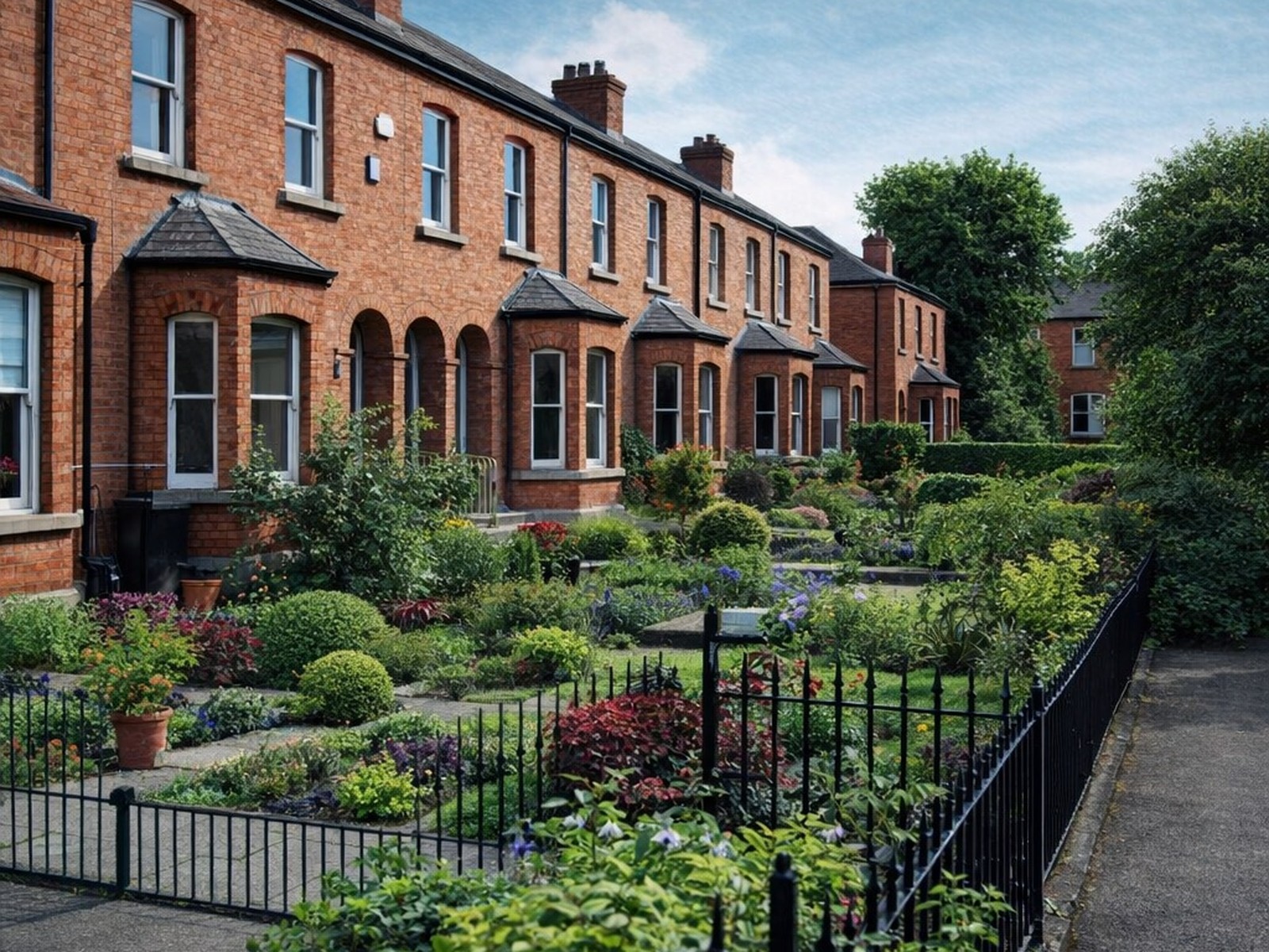 A residential street in Dublin